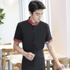 LYL_TL-3302富贵花短袖服务员服服务员工作服聚酯纤维