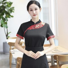 LYL_TL-3302富贵花短袖服务员服服务员工作服聚酯纤维